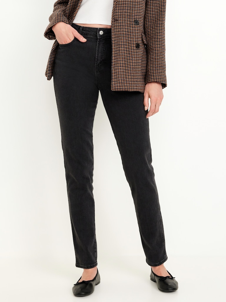 High-Waisted Vintage Slim Jeans