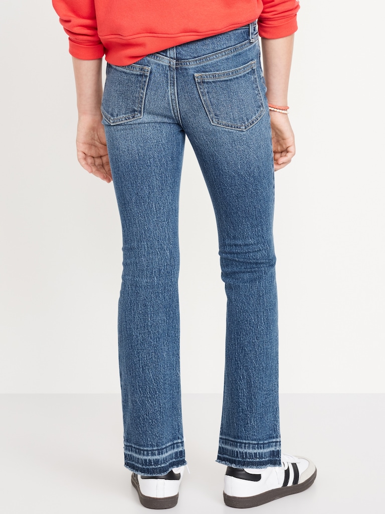 High-Waisted Ripped Flare Jeans for Girls