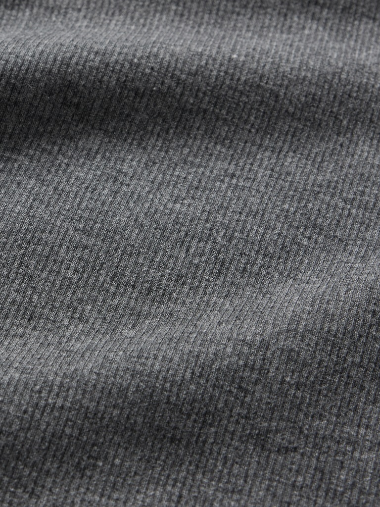 Modern Rib Mockneck Crop Shirt