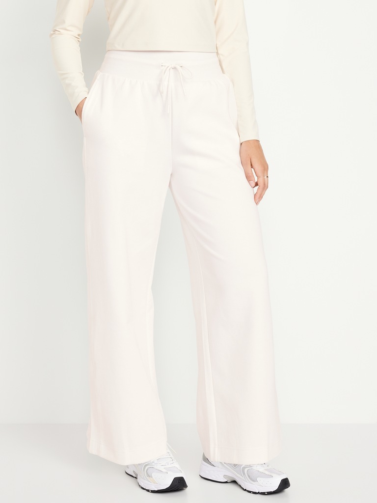 Dynamic Fleece Wide-Leg Sweatpants