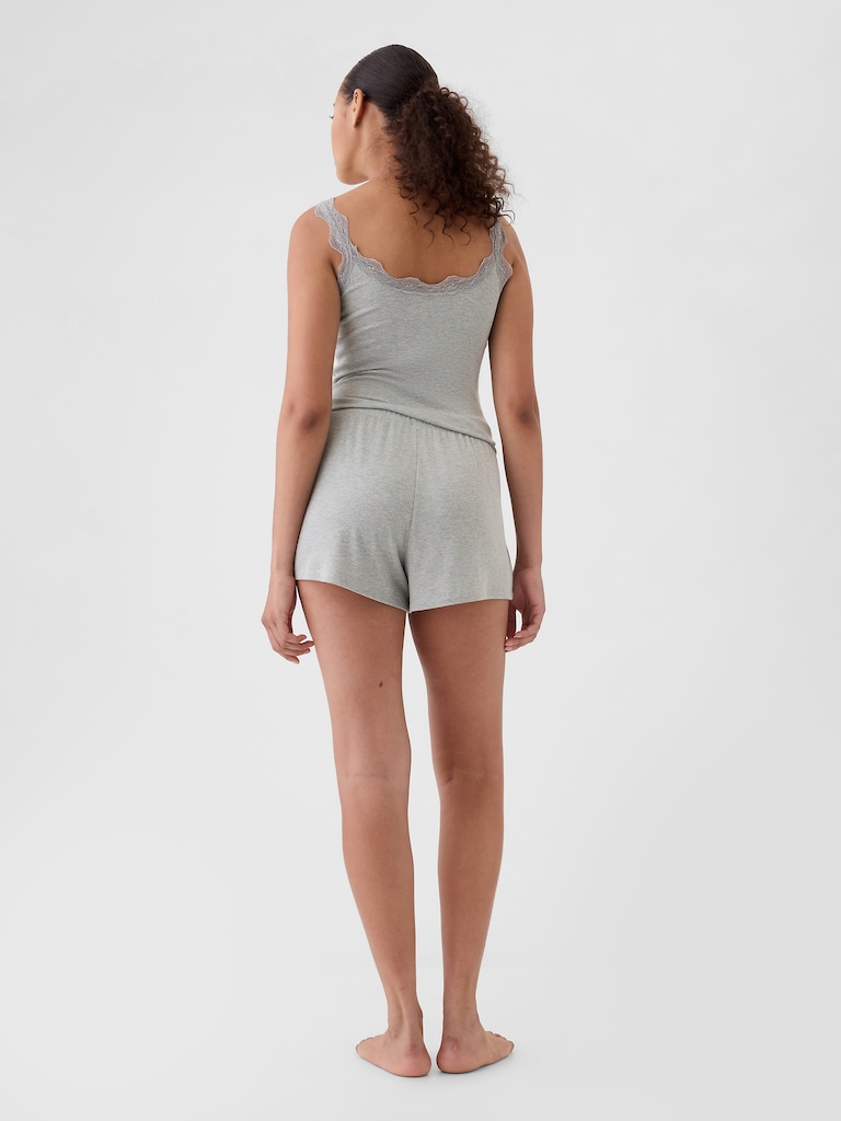 Mini Rib Relaxed PJ Shorts