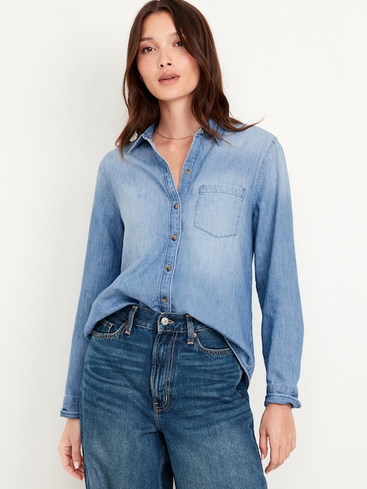 Classic Classic Button-Down Jean Shirt on clearance at Old Navy — 57% off