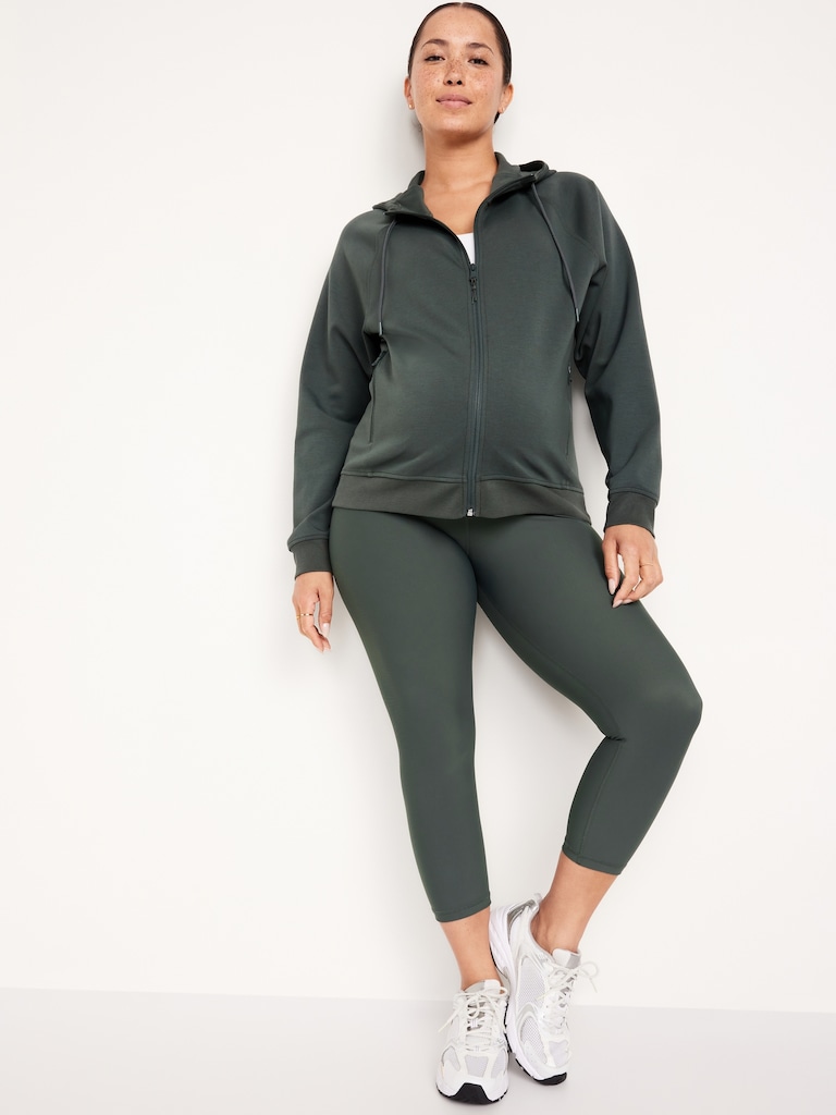 Maternity Full-Panel PowerSoft Crop Leggings