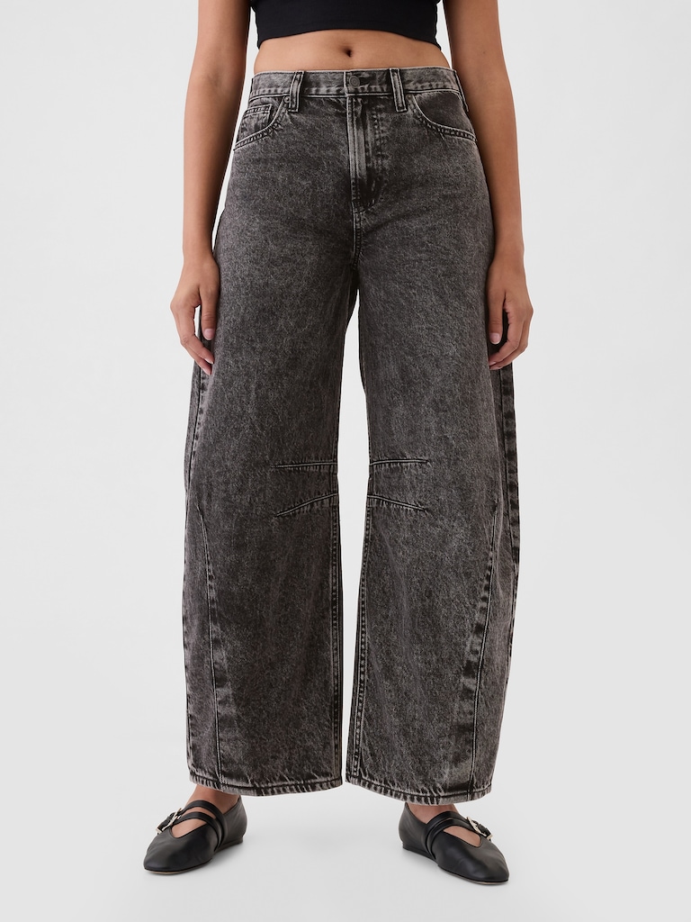 High Rise Horseshoe Jeans