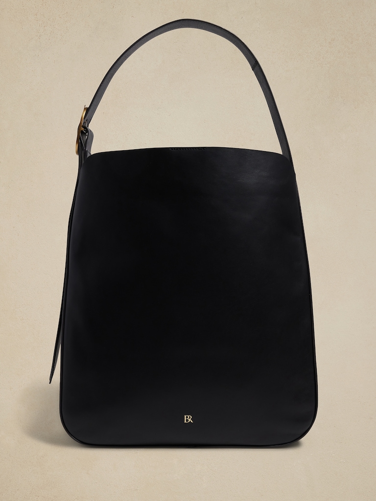 Leather Oversize Tote