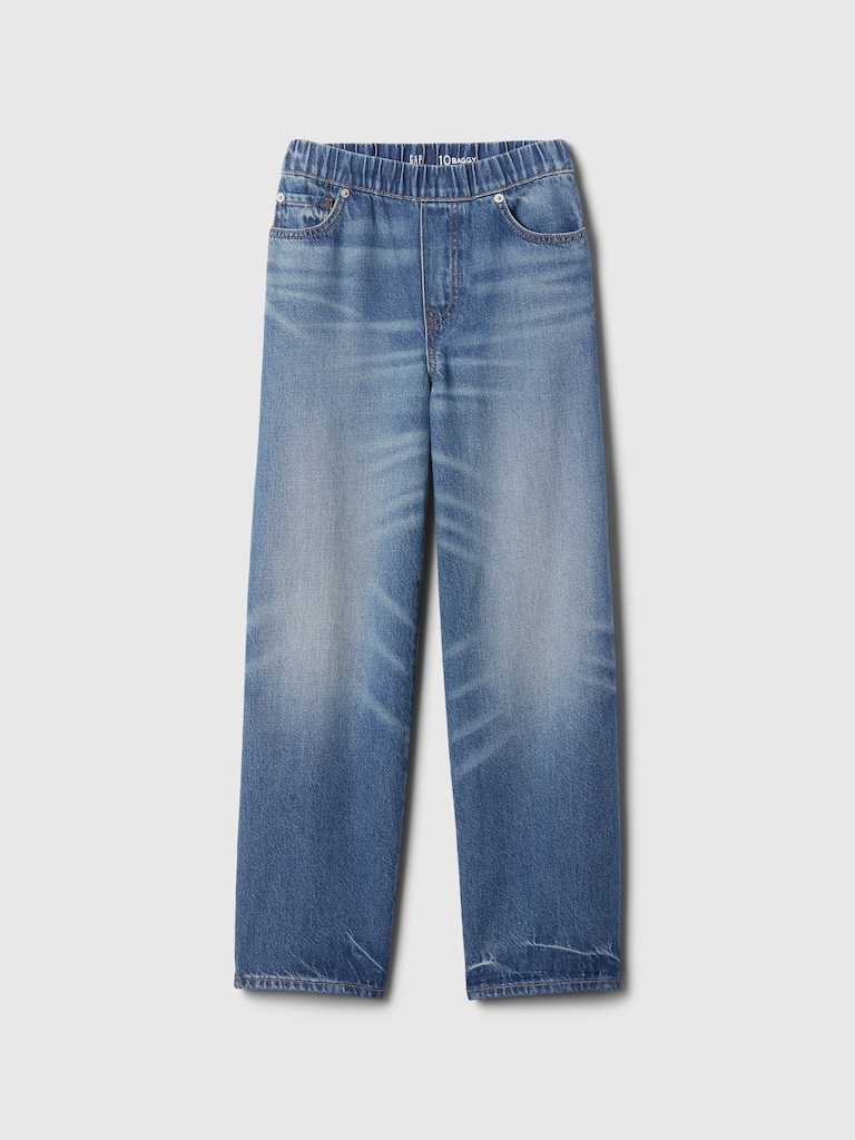 Kids UltraSoft Pull-On Baggy Jeans