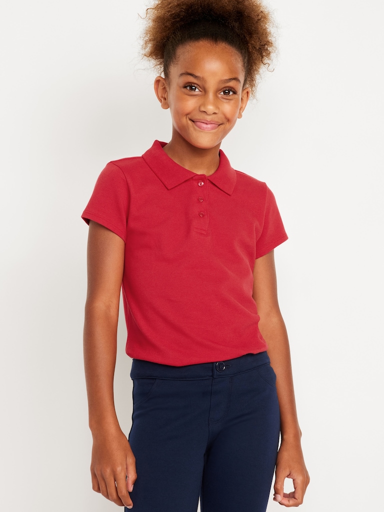 Uniform Pique Polo Shirt for Girls