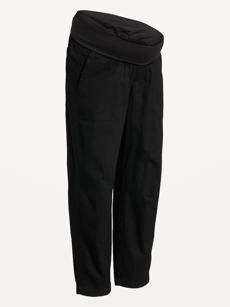 Maternity Rollover Waist Pulla Utility Pants
