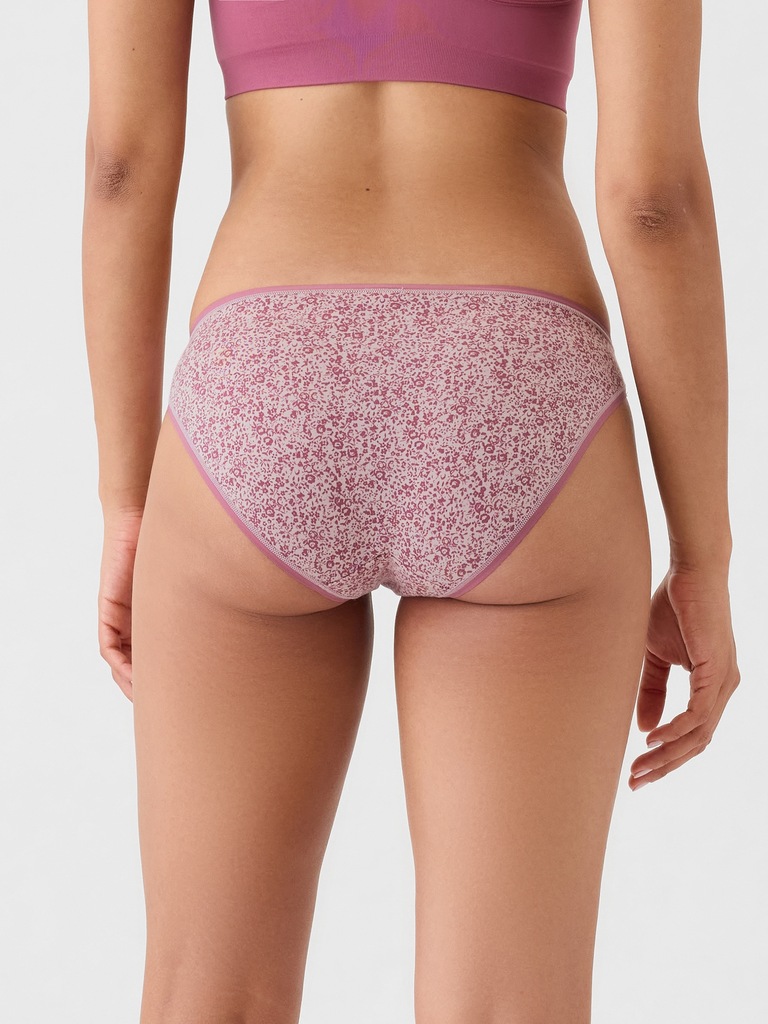 Culotte bikini en coton biologique extensible
