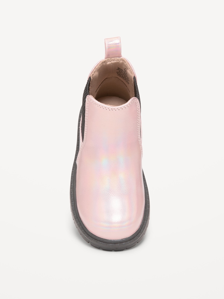 Faux-Leather Chelsea Boots for Toddler Girls