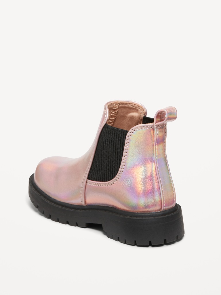 Faux-Leather Chelsea Boots for Toddler Girls