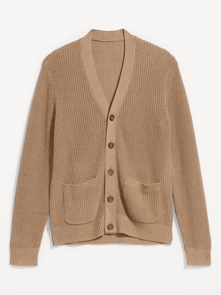 Shaker Stitch Cardigan Sweater