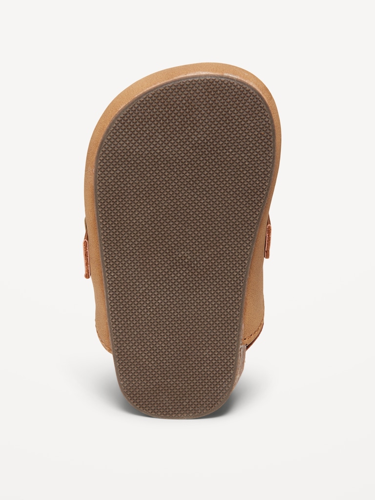 Unisex Faux-Suede Buckled Clog Shoes for Baby