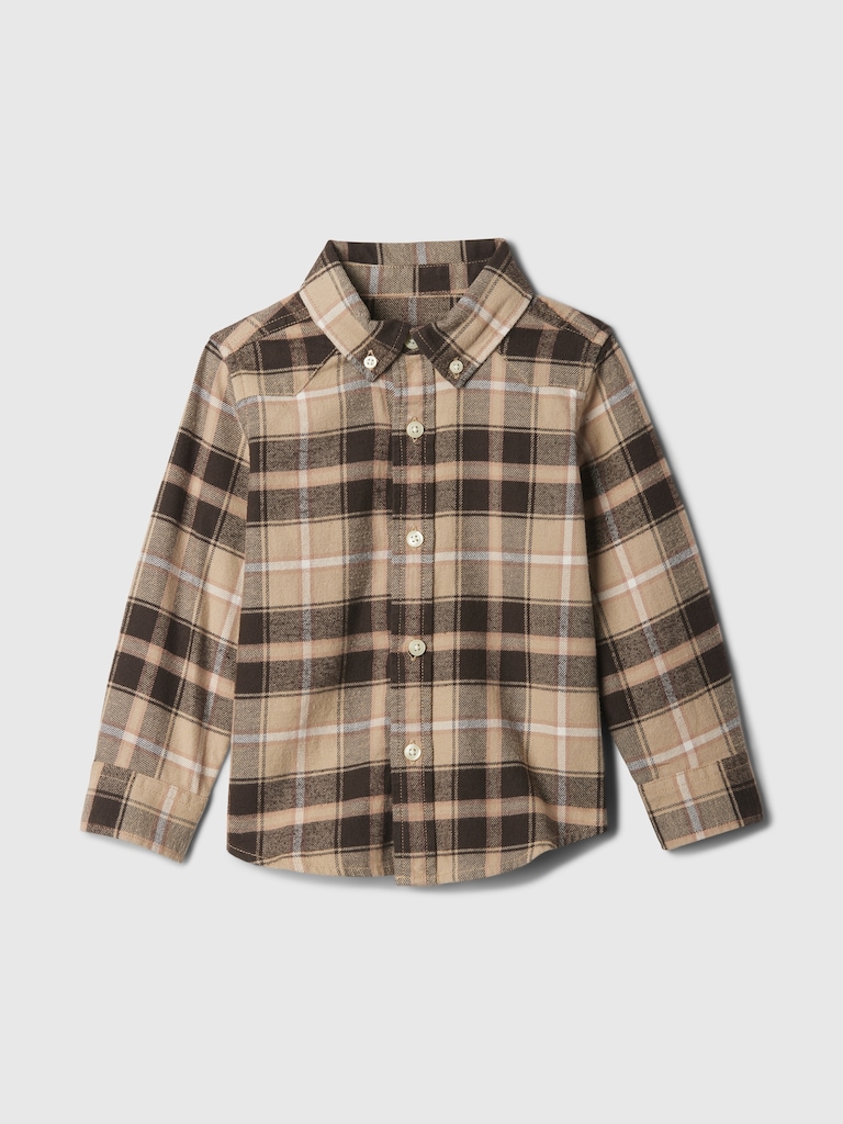 Baby & Toddler Organic Cotton Flannel Shirt
