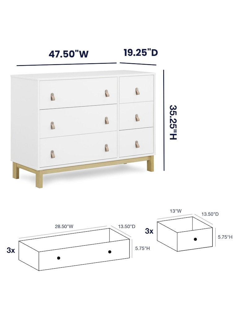 babyGap Legacy Pulls 6 Drawer Dresser