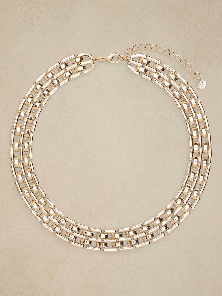 Watch Chain Collar Necklace
