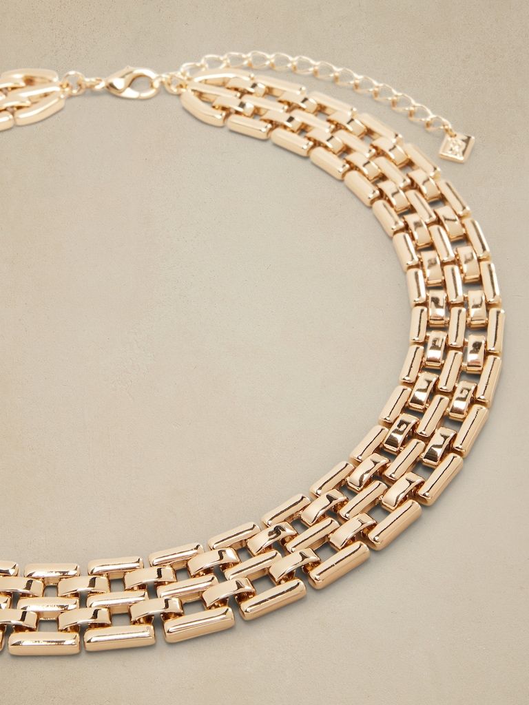 Watch Chain Collar Necklace