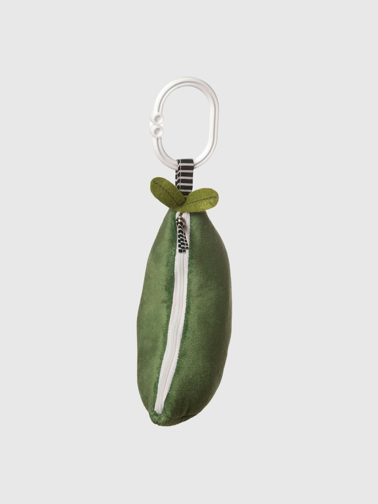 Peas in a Pod Baby Rattle and Squeaker Travel Toy