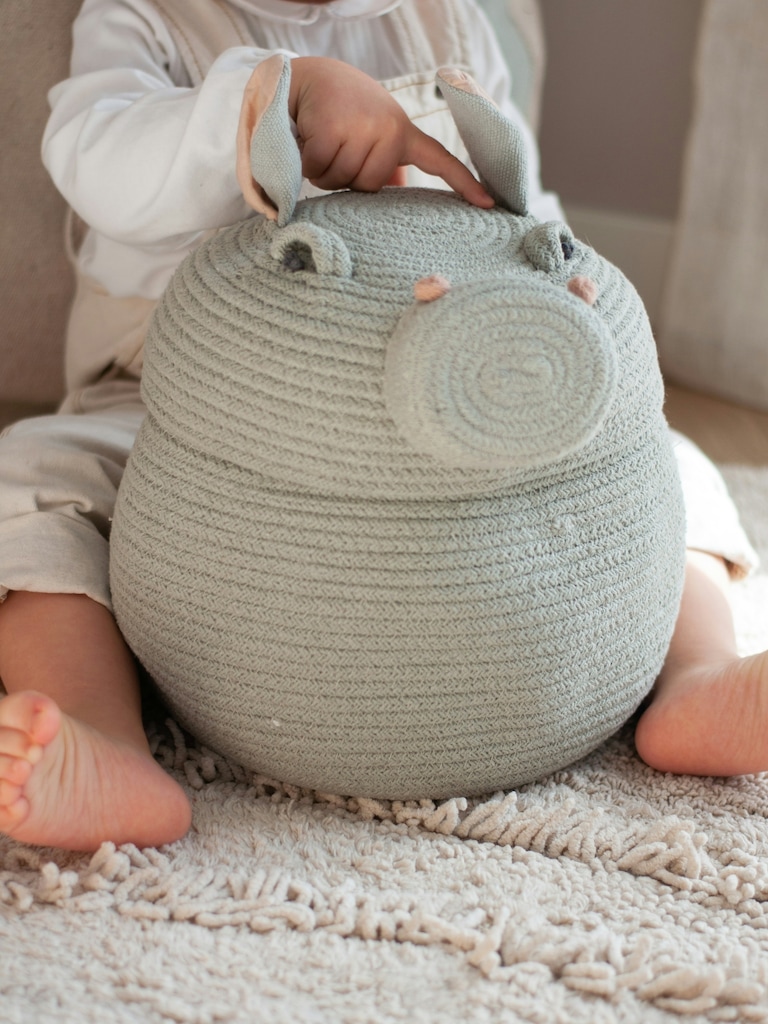 Lorena Canals Storage Basket Henry The Hippo