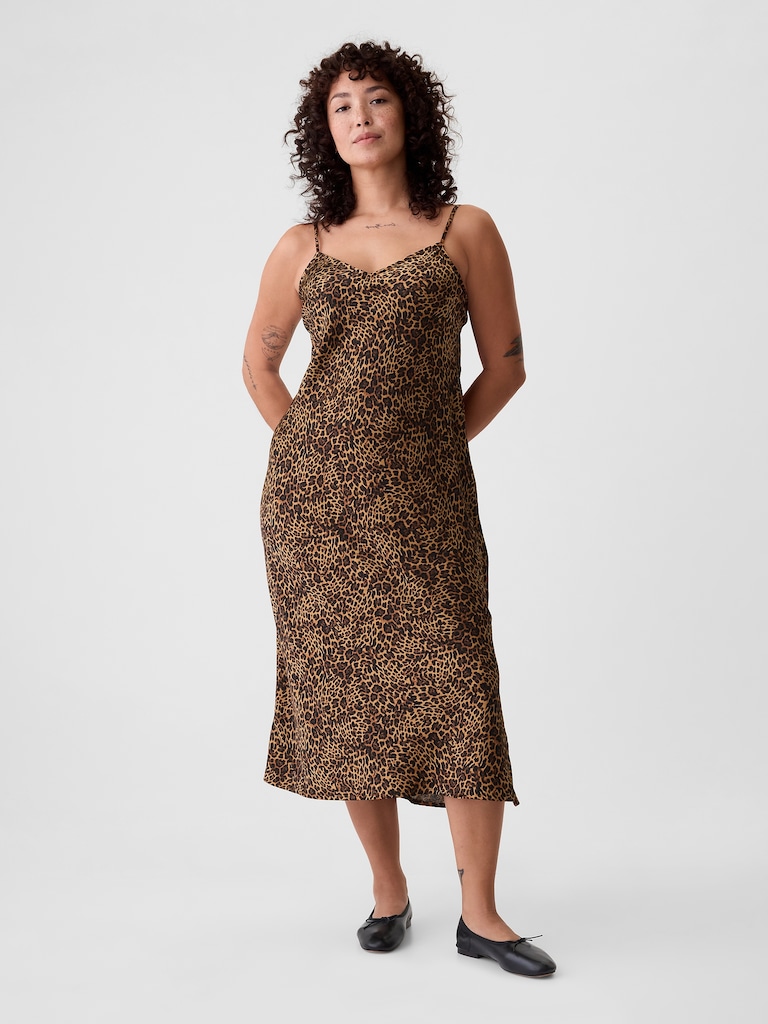 Satin Midi Dress