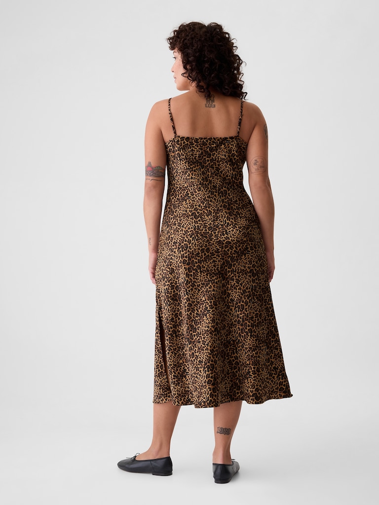 Satin Midi Dress