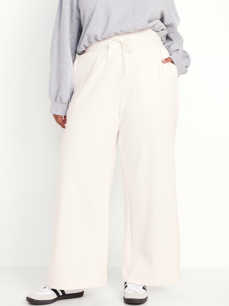 Dynamic Fleece Wide-Leg Sweatpants