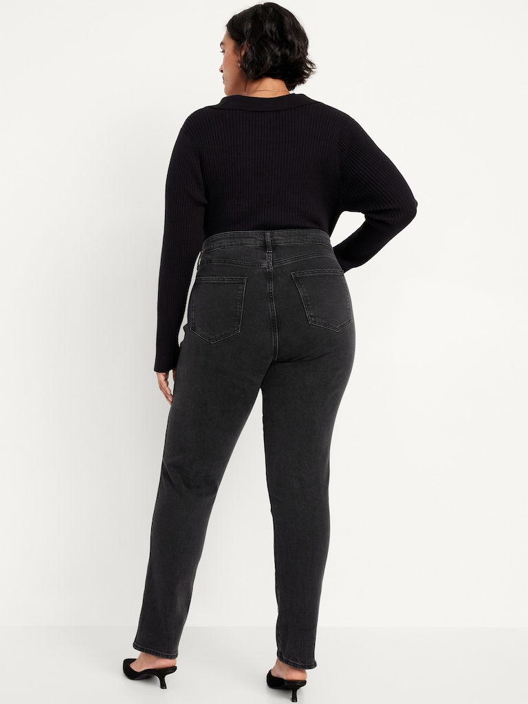 High-Waisted Vintage Slim Jeans