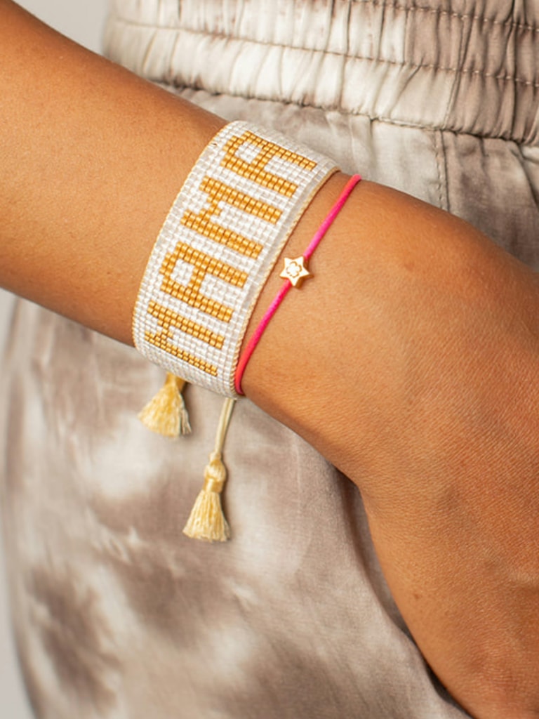 HART White and Gold MAMA Bracelet