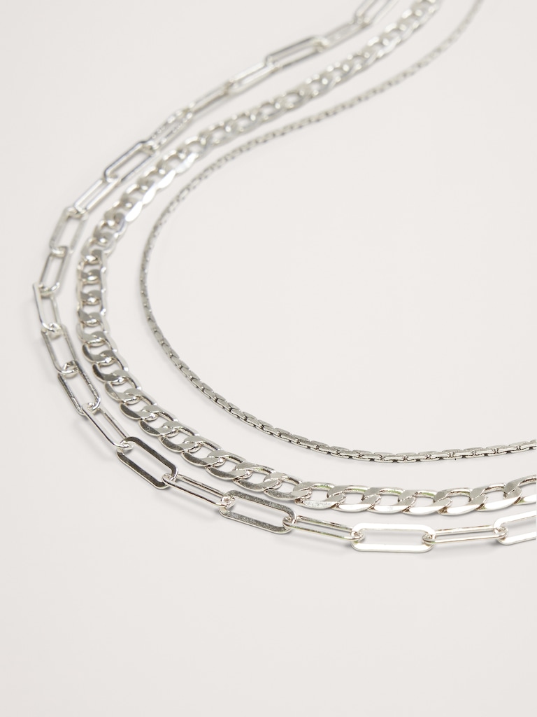 Ravena Delicate Chains Set Of 3 by Aureus + Argent