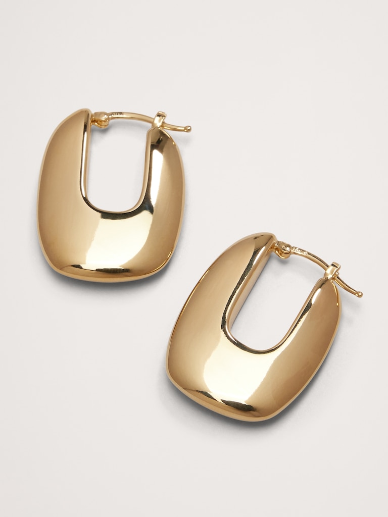Ravena U-Profile Earrings by Aureus + Argent