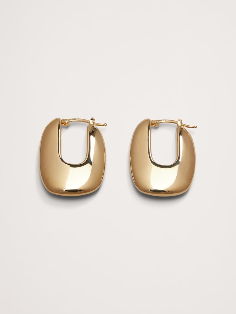 Ravena U-Profile Earrings by Aureus + Argent