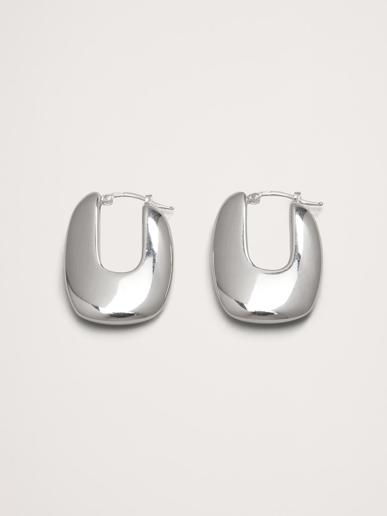 Ravena U-Profile Earrings by Aureus + Argent