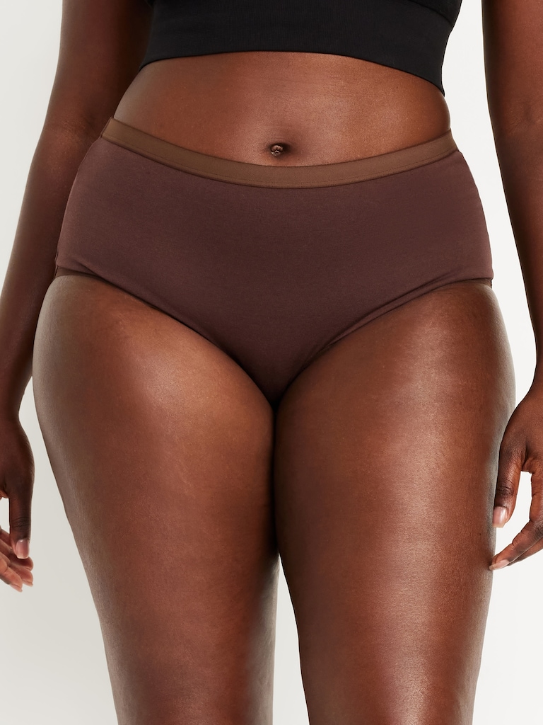 High-Waisted Everyday Brief Cotton Underwear