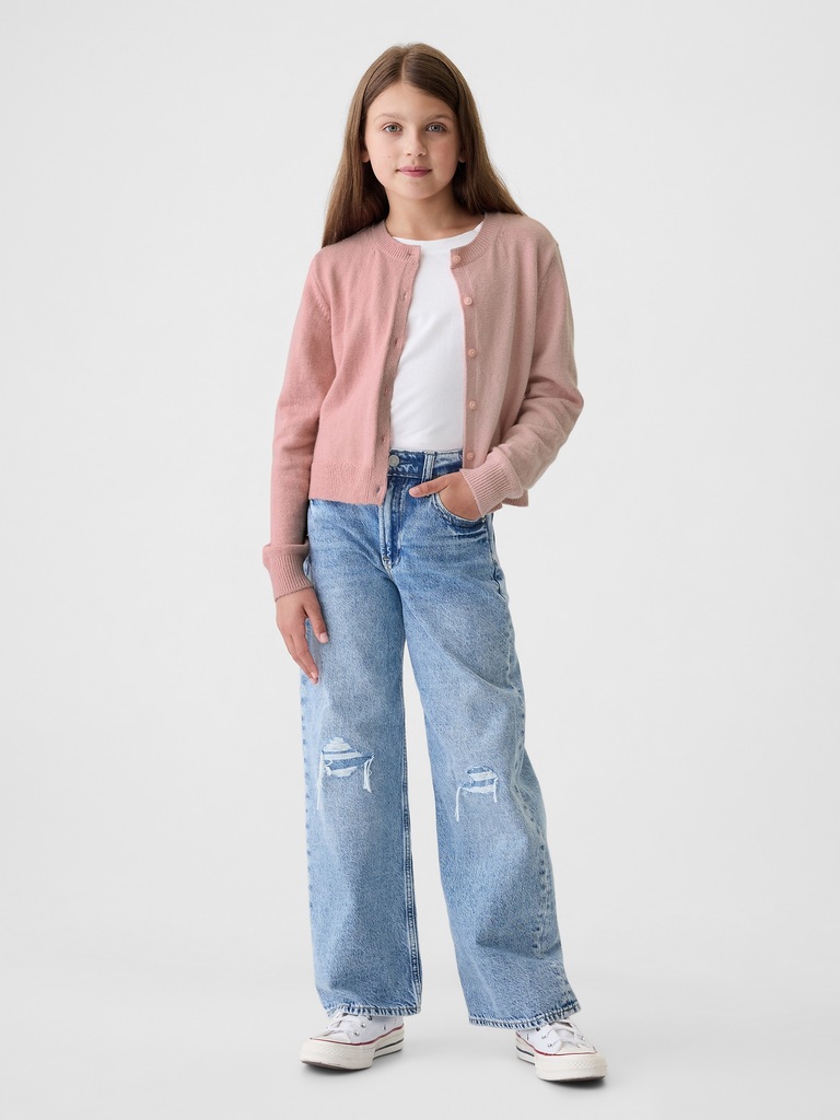 Kids CashSoft Cropped Cardigan