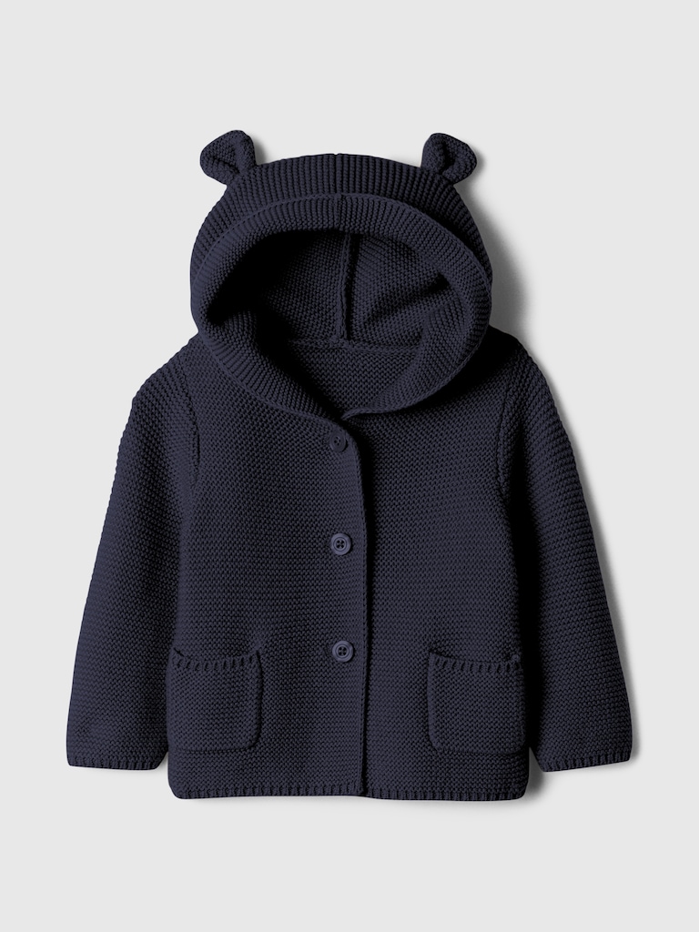 Baby Bear Garter Cardigan