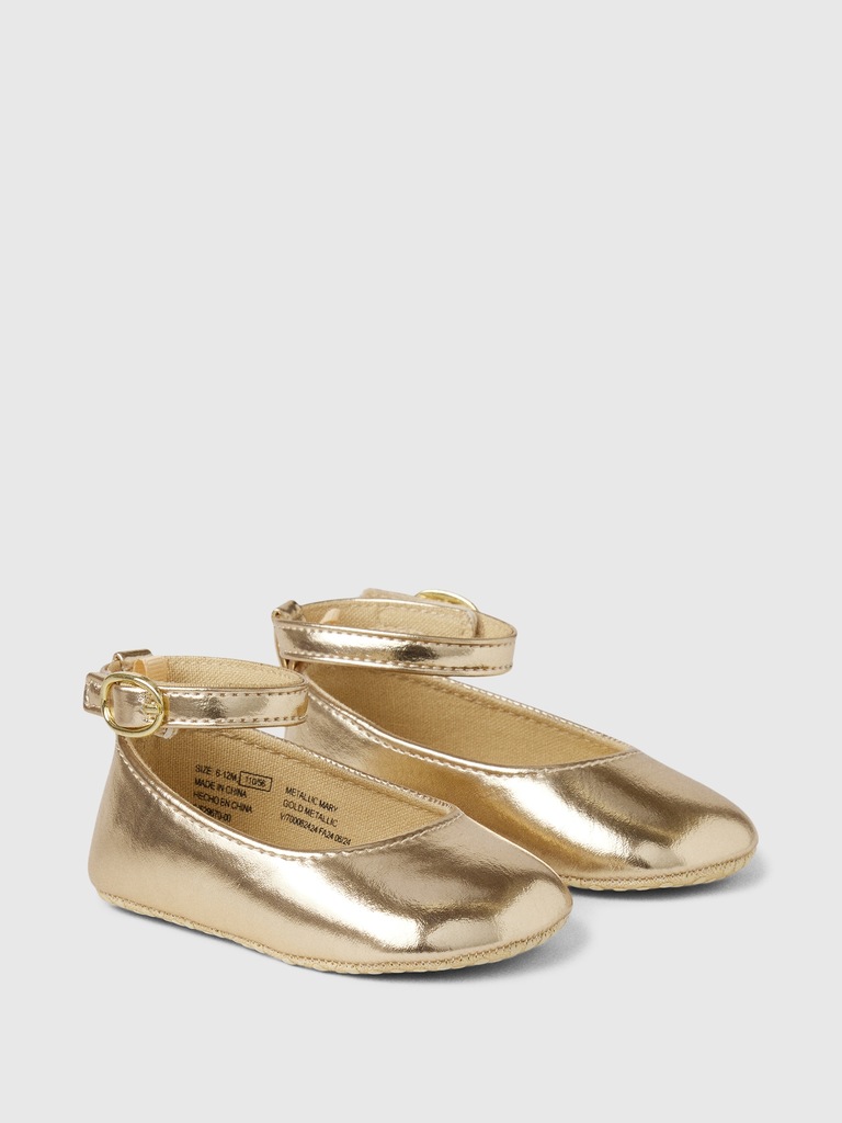 Baby Vegan-Leather Mary Jane Shoes