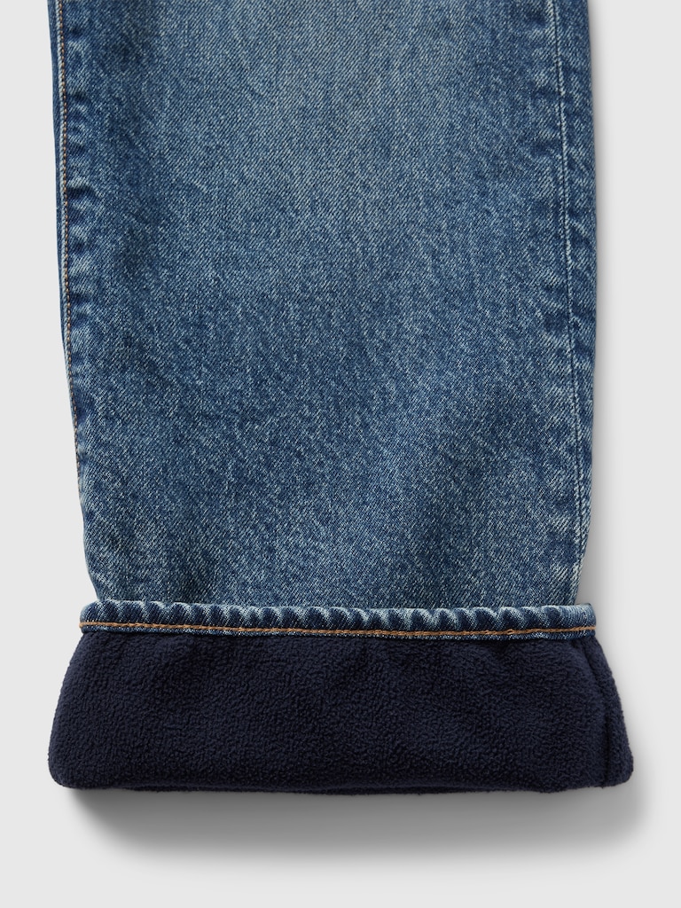 Kids Lined '90s Loose Jeans