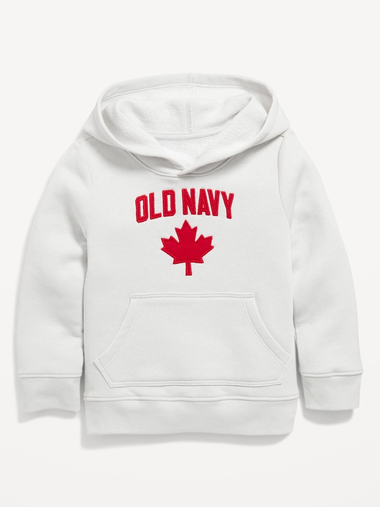 Unisex Canada Logo-Graphic Pullover Hoodie for Toddler