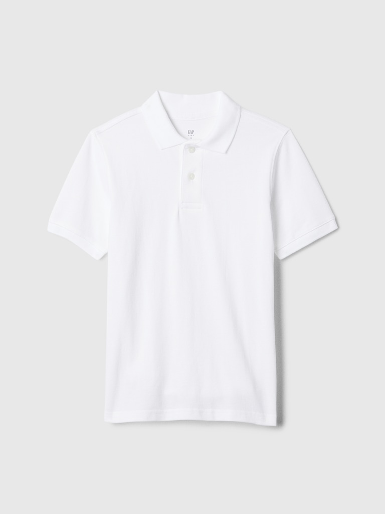 Kids Uniform Pique Polo Shirt