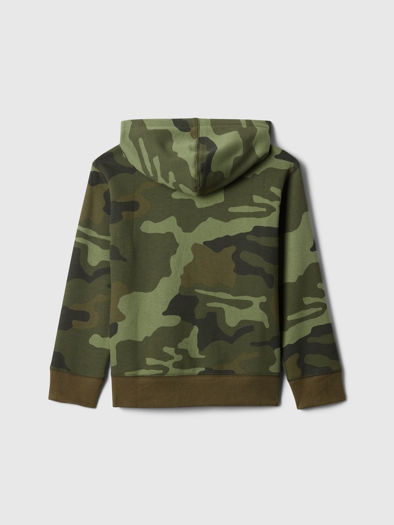 Kids Camo Gap Logo Pullover Hoodie