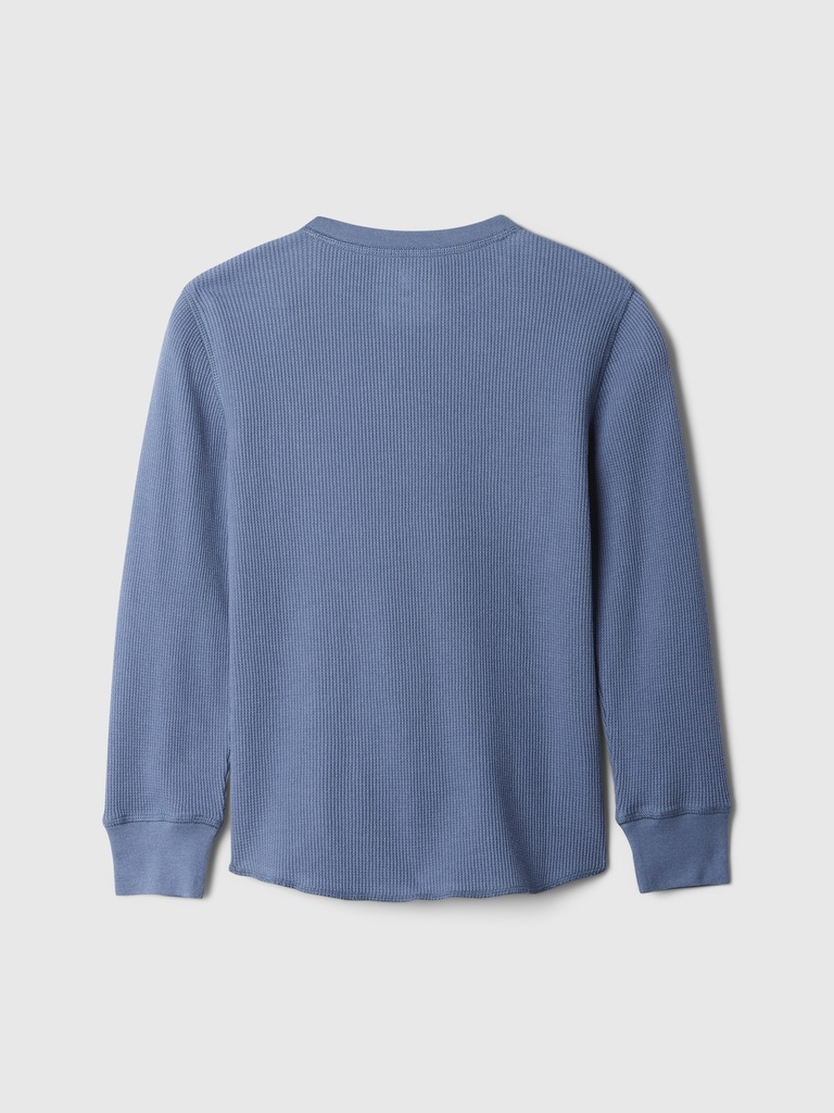Kids Waffle-Knit Crewneck T-Shirt
