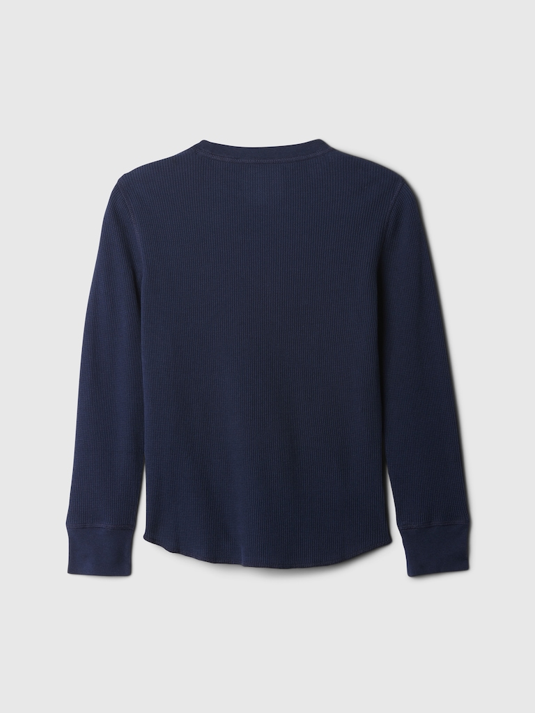 Kids Waffle-Knit Crewneck T-Shirt