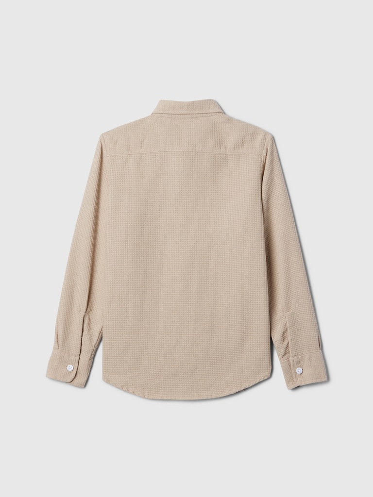 Kids Waffle-Knit Shirt