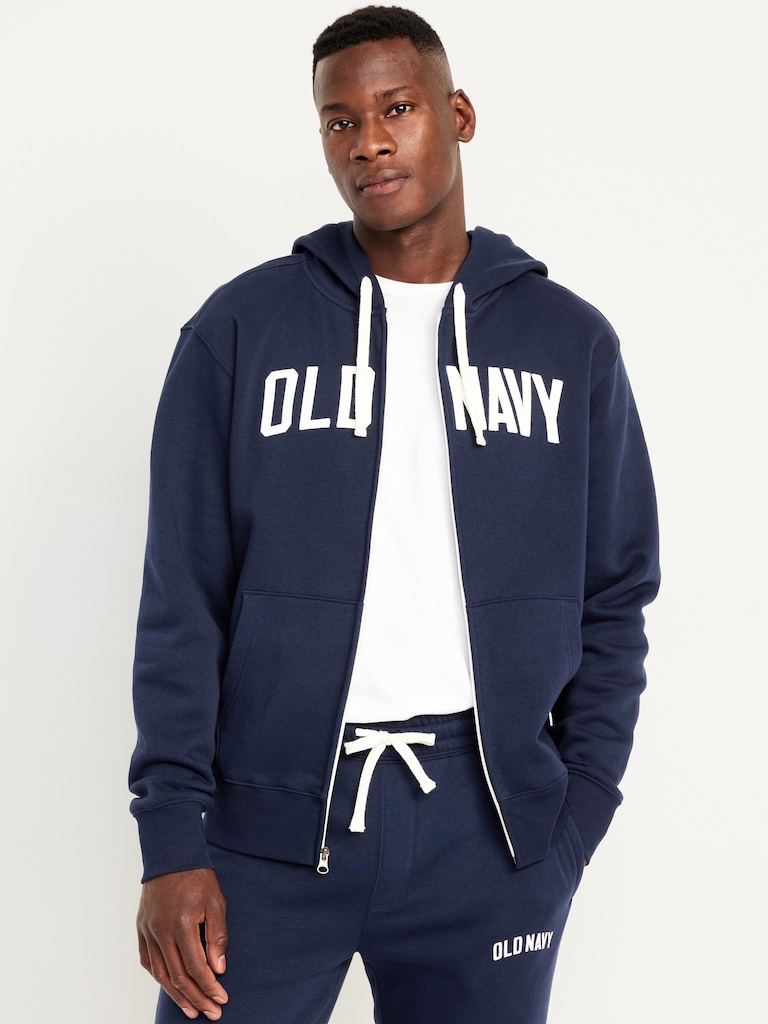 Loose Logo Zip Hoodie