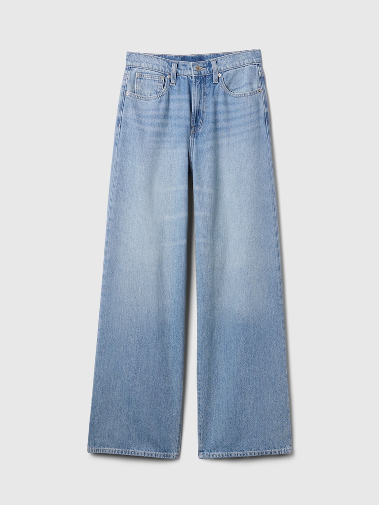 High Rise SuperSoft Wide-Leg Jeans