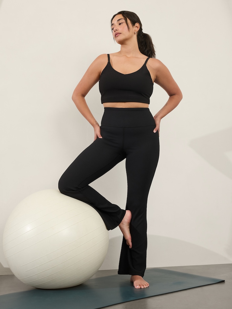 Elation Ultra High Rise Rib Flare Pant
