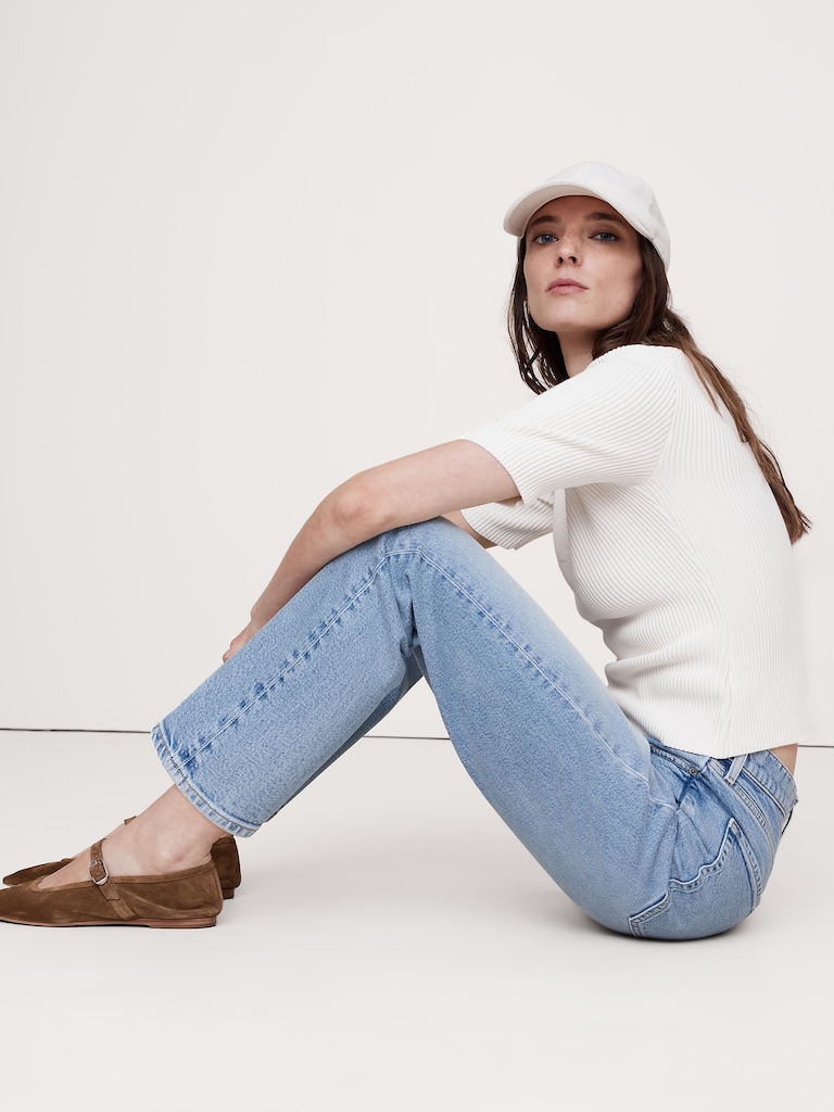 High-Rise Straight Jean