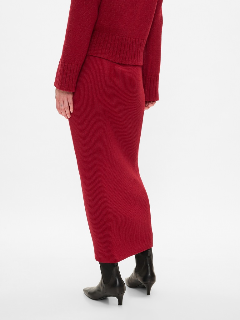 CashSoft Rib Sweater Maxi Skirt