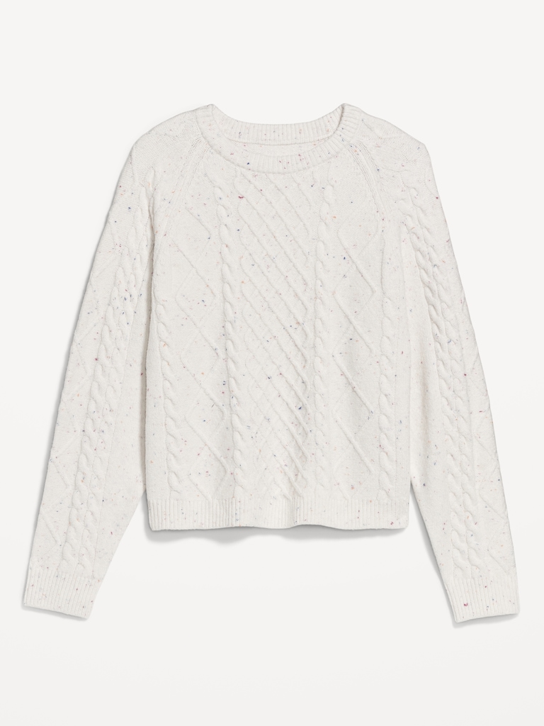 SoSoft Crew-Neck Cable Sweater