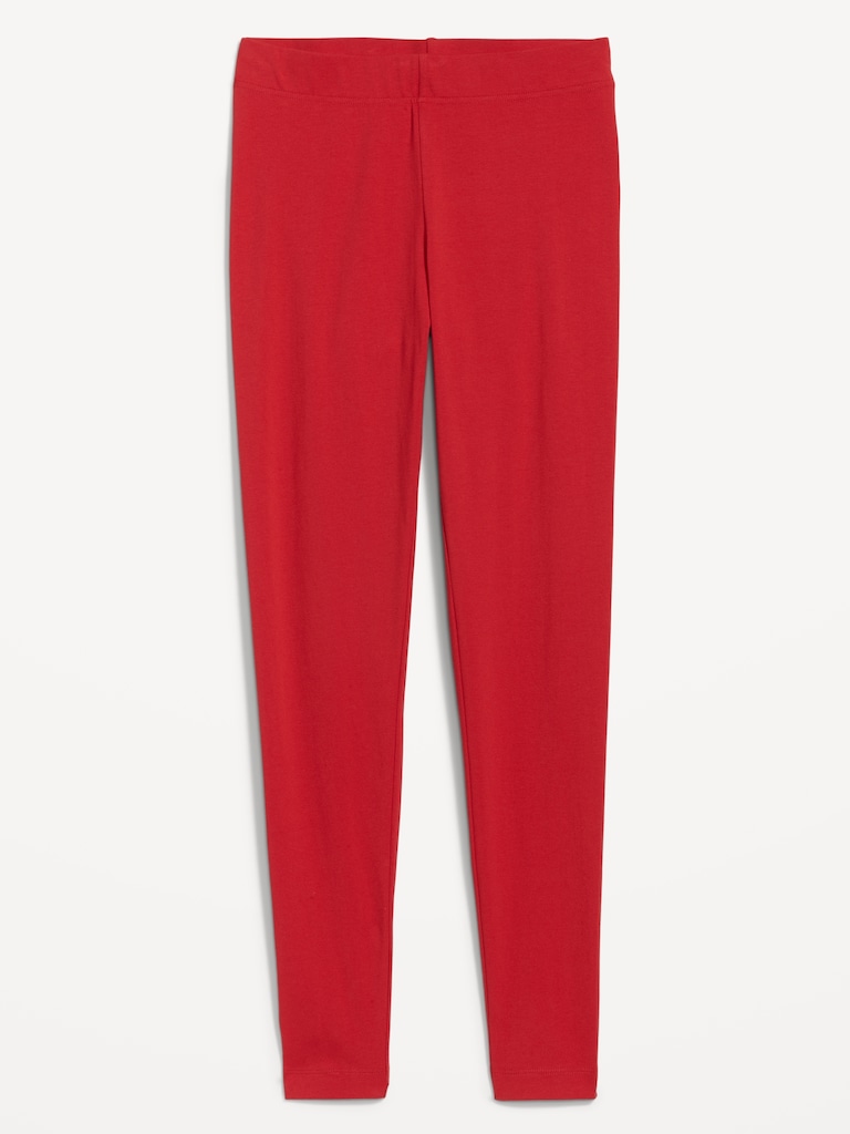 High-Waisted Jersey Fashion Layering Leggings